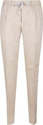 Pantaloni Torino Comfortabele Jogger Broek - Heren - Slim Fit Broeken - Beige - XS - Broeken