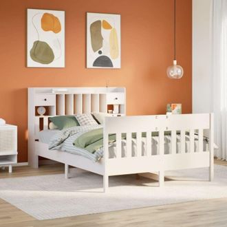 vidaXL Vidaxl - Estructura De Cama Sin Colch&oacute;n Madera Maciza De Pino 160x200 Cm