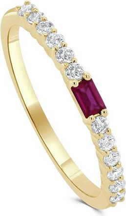 Sabrina Designs 14K 0.31 Ct. Tw. Diamond Ruby Birthstone Ring