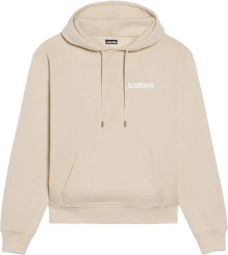 Jacquemus Klassieke hoodie - Heren - Hoodies - Beige - L - Hoodies & sweatvesten