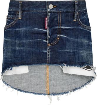 Dsquared2 Dark Blue Denim Mini Skirt