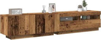 vidaXL Vidaxl - Mobile Porta tv con led Legno Antico 200x35x40 cm Truciolato