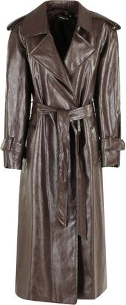 Federica Tosi Trenchcoat met ceintuur - Bruin