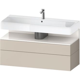 Duravit Duravit - Qatego Mueble Bajo Lavabo, 1 Extra&iacute;ble Y 1 Caj&oacute;n