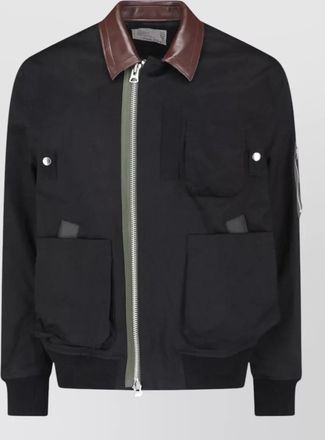 sacai cotton bomber jacket