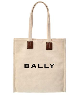 Bally Logo Akeley Canvas Tote