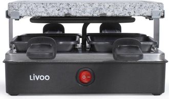 Livoo M&aacute;quina Raclette 4 Personas 600w + Piedra Para Asar - Doc242 Livoo