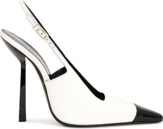 Saint Laurent Womens Ines Slingback Pumps, Brand Size 40 ( US Size 10 )