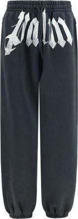 Palm Angels Black Drawstring Track Pants