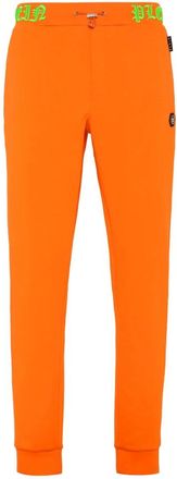 Philipp Plein Jogging Broeken Skull&Bones - Heren - Sweatpants - Oranje - XS - Katoen - Broeken