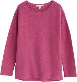 Seasalt Cornwall Fruity II Merino Wool Blend Sweater in Knit Melange Rosa at Nordstrom Rack, Size 10 Us / 14 Uk