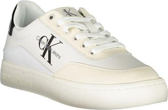 Calvin Klein Logo-Trimmed Lace-Up Sneaker - White