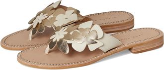 Jack Rogers Talahi Sandal Womens Sandals Ivory/Platinum 1 : 8.5 M, Leather