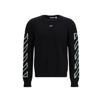 Off-white Black Cotton Mens Sweatshirt