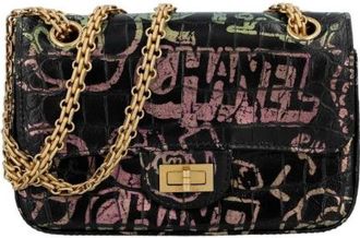 Chanel Pre-owned Reissue Schoudertas - Dames - Vintage Schoudertas - Zwart - ONE Size - Leer - Vintage