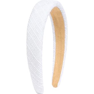 Tasha Tweed Headband in Ivory at Nordstrom