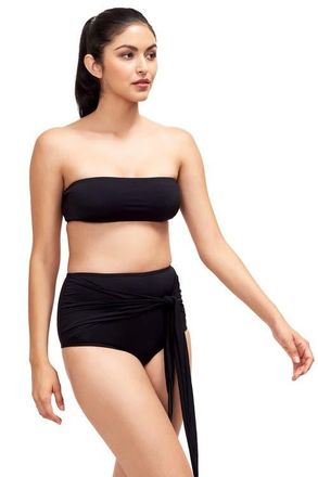 Sauipe Swimwear Giovanna Bandeau Bikini Top in Black at Nordstrom, Size Medium