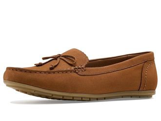 Clarks Elliotte Sail Womens Flat Shoes Tan Nubuck : 9.5 B - Medium, Leather/Textile