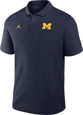 Nike Jordan Michigan Victory Nike Mens Dri-FIT College Polo in Blue | 035841SMWN-R0T