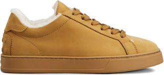 Tod's lace-up shearling sneakers - Brown