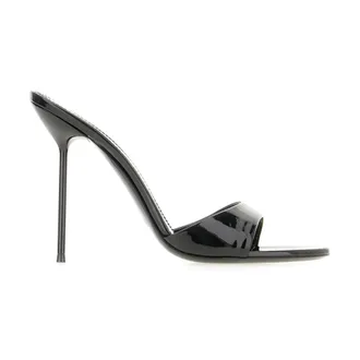 PARIS TEXAS Heeled Mules, female, Black, Size: 10 US Lidia Mules