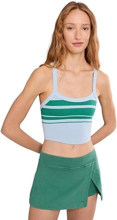 Free People Movement All Clear Striped Cami Womens Clothing Artic Snow Combo : MD-LG (Womens 8-12), Elastane/Polyamide