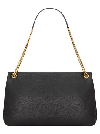 Saint Laurent Womens Calypso Large Bag Black Leather Handbags Hand