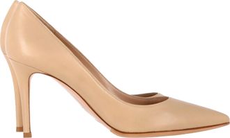 Gianvito Rossi Pre-owned Womens Pointed Pumps in Beige Leather - Size EU 37
