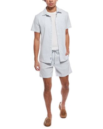 Mr. Swim Mr.Swim 2pc Seersucker Canana Swim Set