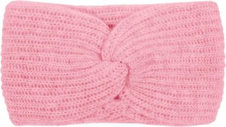 Zwillingsherz Stirnband ZWILLINGSHERZ Rippe, Damen, melange pink, Strick, Obermaterial: 100% Kaschmir, M&uuml;tzen Stirnband, breit, gerippt, mit Knotendetail