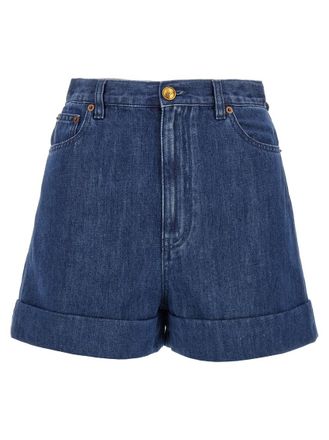 Valentino Blue Denim Shorts