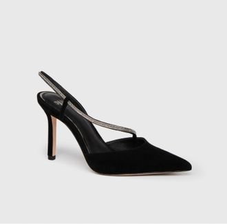 Paige Stephanie Pump In Black Suede