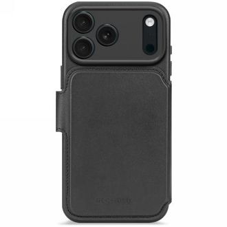 Decoded Cartera Desmontable De Cuero Decoded - Funda Protectora De Cuero Compatible Con Magsafe Para Iphone 17 Pro Max (negra)