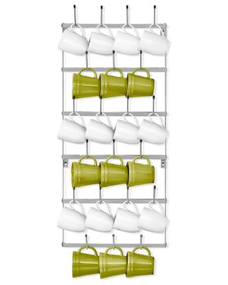 Sorbus Mug Rack For Wall - 6-Tier Metal Mug Organizer