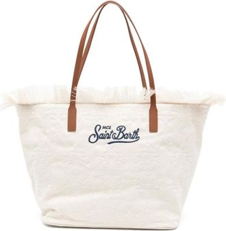 MC2 Saint Barth Tassen, Dames, Wit, ONE Size, Tote Bags