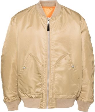 Diesel J-Held bomber jacket - men - Acrylic/Nylon/Polyester/Elastane - 50 - Neutrals