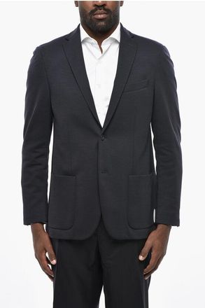 Nino Danieli Virgin Wool and Cotton Hal Linend 2 Buttons Blazer size 50