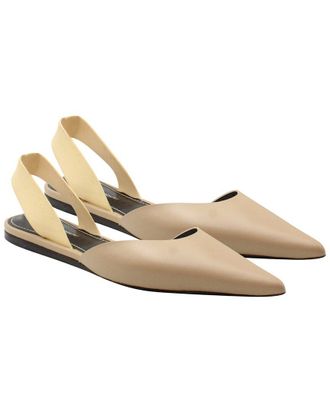 Proenza Schouler Womens Leather Slingback Pointed Flat (Authentic Pre-Loved)