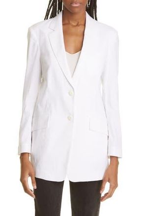 Rag & Bone Charles Linen Blend Blazer in Wht at Nordstrom Rack, Size 6