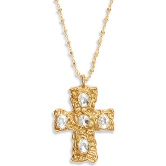 Vidakush Primary Belvedere Necklace in Gold/Clear at Nordstrom, Size 14