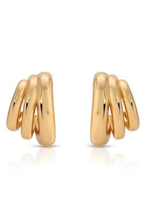 Ettika Rooted Vines Small Hoop Earrings in Gold at Nordstrom