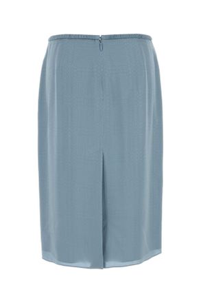 Gucci Womens Light Blue Silk Skirt Ancientavio Gonne