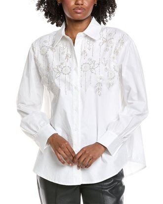 Gracia 3D Floral Embroidered Shirt