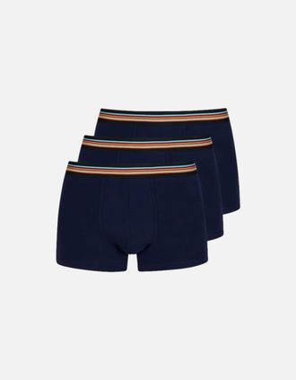 Paul Smith Mens Paul Smith 3 Pack Navy Trunks 47 Navy - Size: 35/34/32