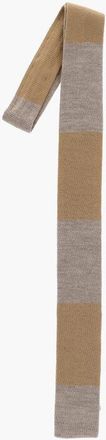 Corneliani Awning Striped Wool Knitted Tie size Unica