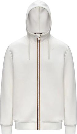 K-Way White Regular Logo Hoodie