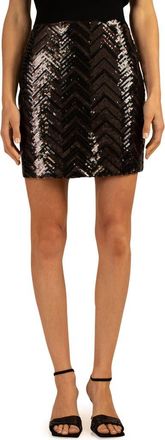 Trina Turk Rico Sequin Skirt in Black at Nordstrom Rack, Size 8