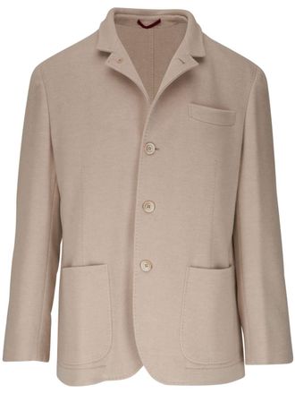 Brunello Cucinelli narrow-lapels cashmere blazer - Neutrals