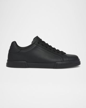 Dolce & Gabbana Men & apos;s Portofino Calfskin Low-Top Sneakers