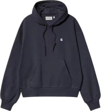 Carhartt Work in Progress Hooded Casey Sweatshirt - Dames - Sweatshirts & Hoodies - Blauw - Maat: S Katoen